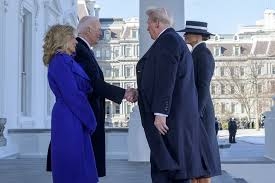 Bidens welcome Trumps Back To The White House