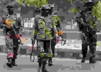 Security operatives in Uromi