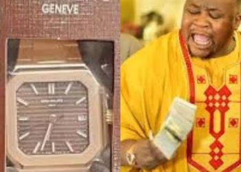 Cubana Chief Priest Flaunts New Patek Philippe Watch, Says Only He, President Tinubu, and Davido Own It