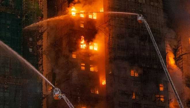 Hong Kong High-Rise Blaze Kills at Least 36, Hundreds Still Missing