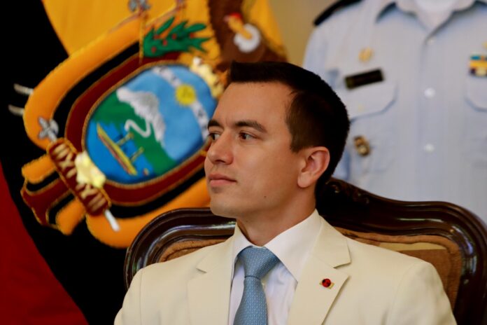 Noboa Touts U.S.-Backed Crime Crackdown in Ecuador State of the Union