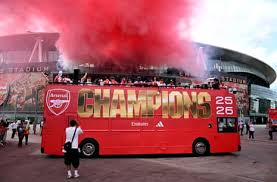 Arsenal Mark Premier League Triumph With Open-Top Bus Parade