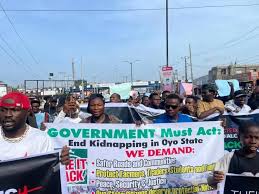 Ibadan Residents Protest School Abductions, Demand Urgent Rescue and Stronger Security Measures